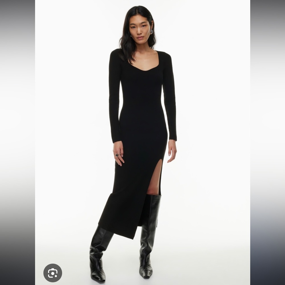 Aritzia long sleeve knit maxi dress